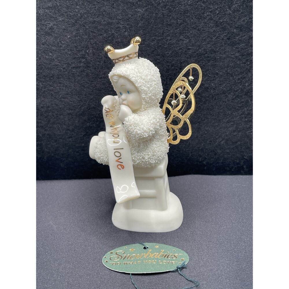 Vintage 1999 Dept 56 "Do What You Love" Ivory with 24k Gold Trim. Adorable!‎ - Picture 3 of 9